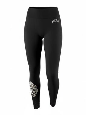 Darc sport Wolves Black Graphic Leggings